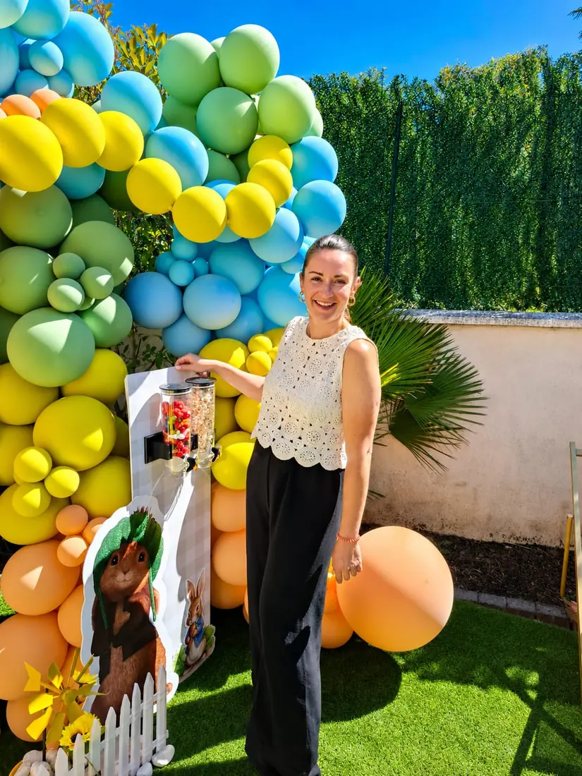 décoration d'anniversaire enfant par ML Events — décor extérieur thème Pierre Lapin